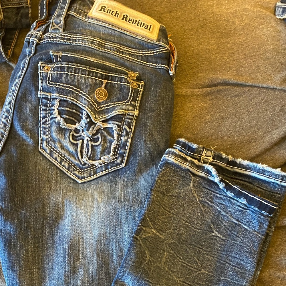 Rock revival straight jeans